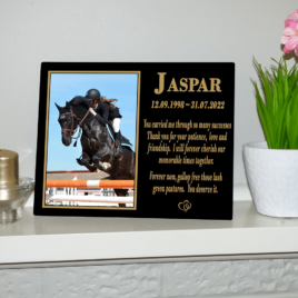 Large 8″x10″ Indoor Memorial Plaque with Display Easel