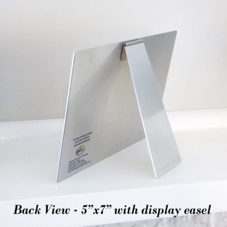 SPP-5X7 Two Photo Plaque-Indoor-Easel-Back Image