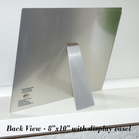 SPP-8×10 Two Photo Plaque-Indoor-Easel-Back Image
