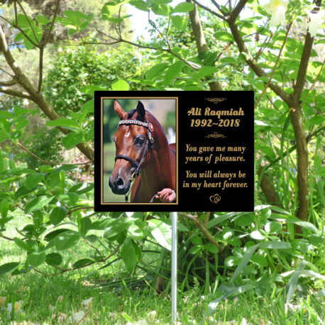 8×10 Plaque-Horse-Stake